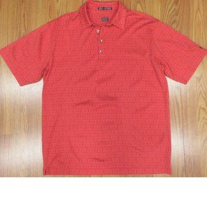 2006 TIGER WOODS NIKE REGULAR FIT POLO SHIRT 100% COTTON RED Sz LARGE, L